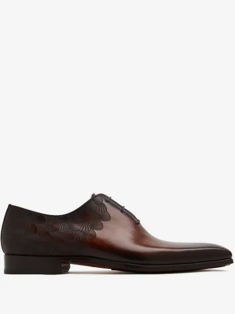 Magnanni embossed-detail Oxford shoes