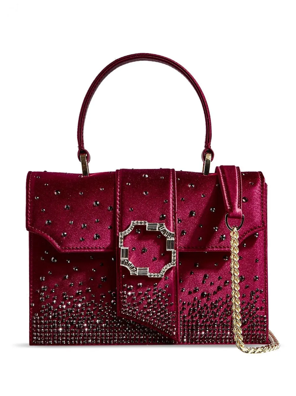 

Malone Souliers crystal-embellished satin shoulder bag - Pink
