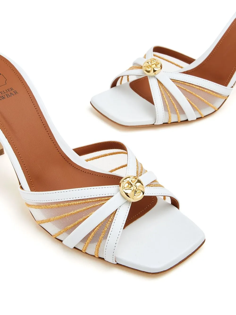 Malone Souliers engraved-detail 70mm sandals | Shoes | Image 4