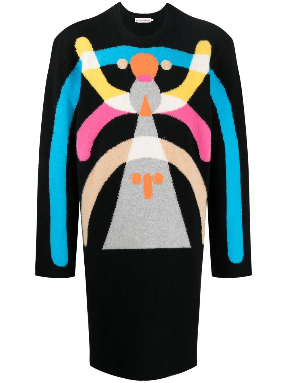

Walter Van Beirendonck Hyper Walter knitted jumper dress - Black