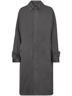 Burberry バーバリー Car ツイルコート | グレー | FARFETCH JP