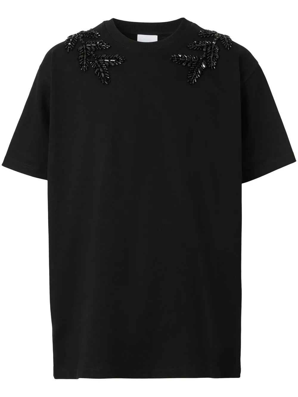 

Burberry leaf-embellished T-shirt - Black