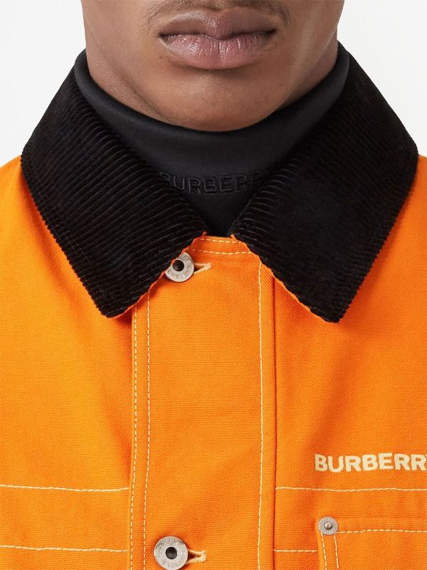 Burberry corduroy-collar Canvas Field Jacket - Farfetch