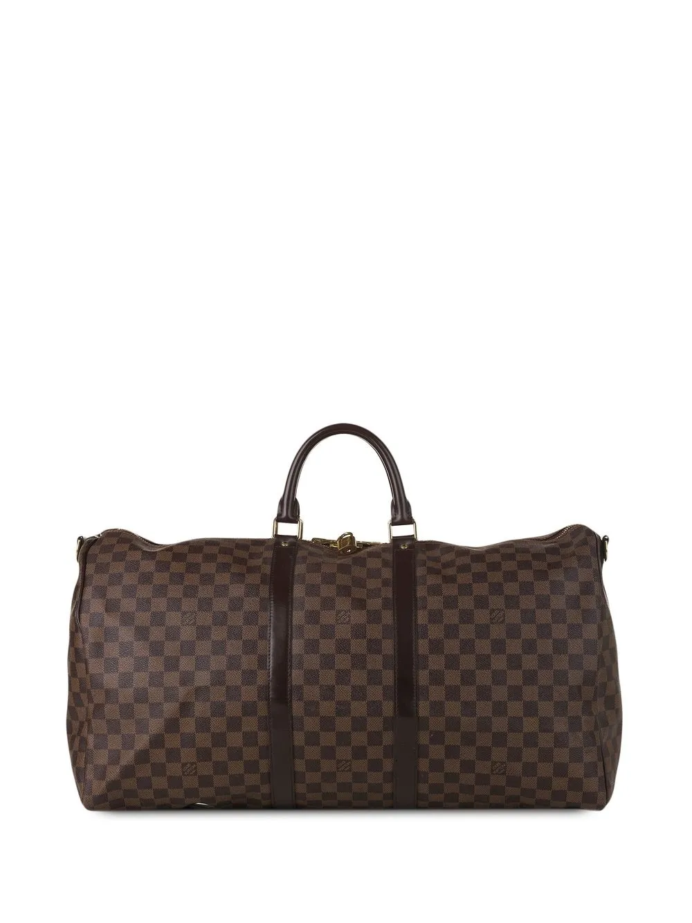 

Louis Vuitton pre-owned Damier Ebène Keepall Bandoulière 55 travel bag - Brown