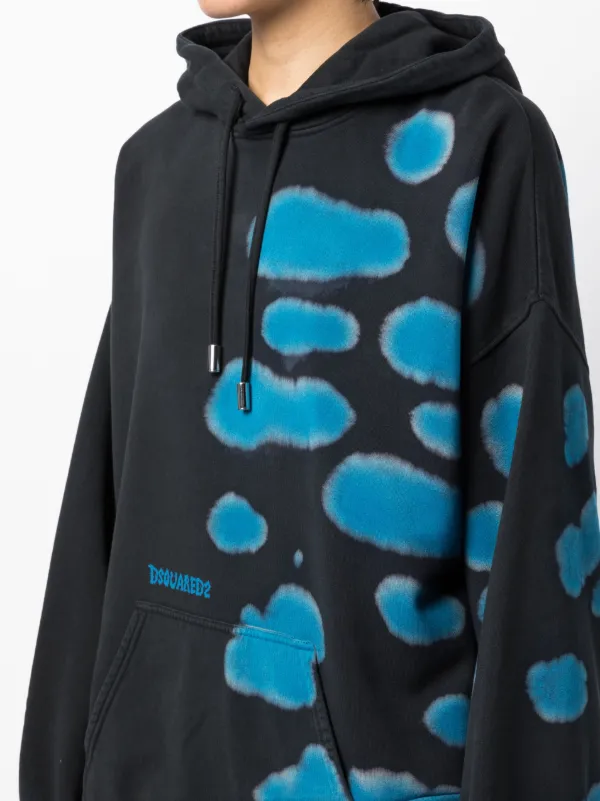 DSQUARED2 Asymmetric Slouchy Hoodie | Black | FARFETCH