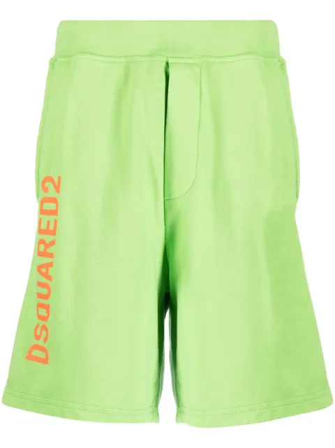DSQUARED2 cotton logo print shorts