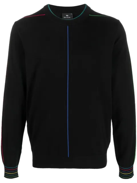 PS Paul Smith Pullover mit Regenbogenstreifen