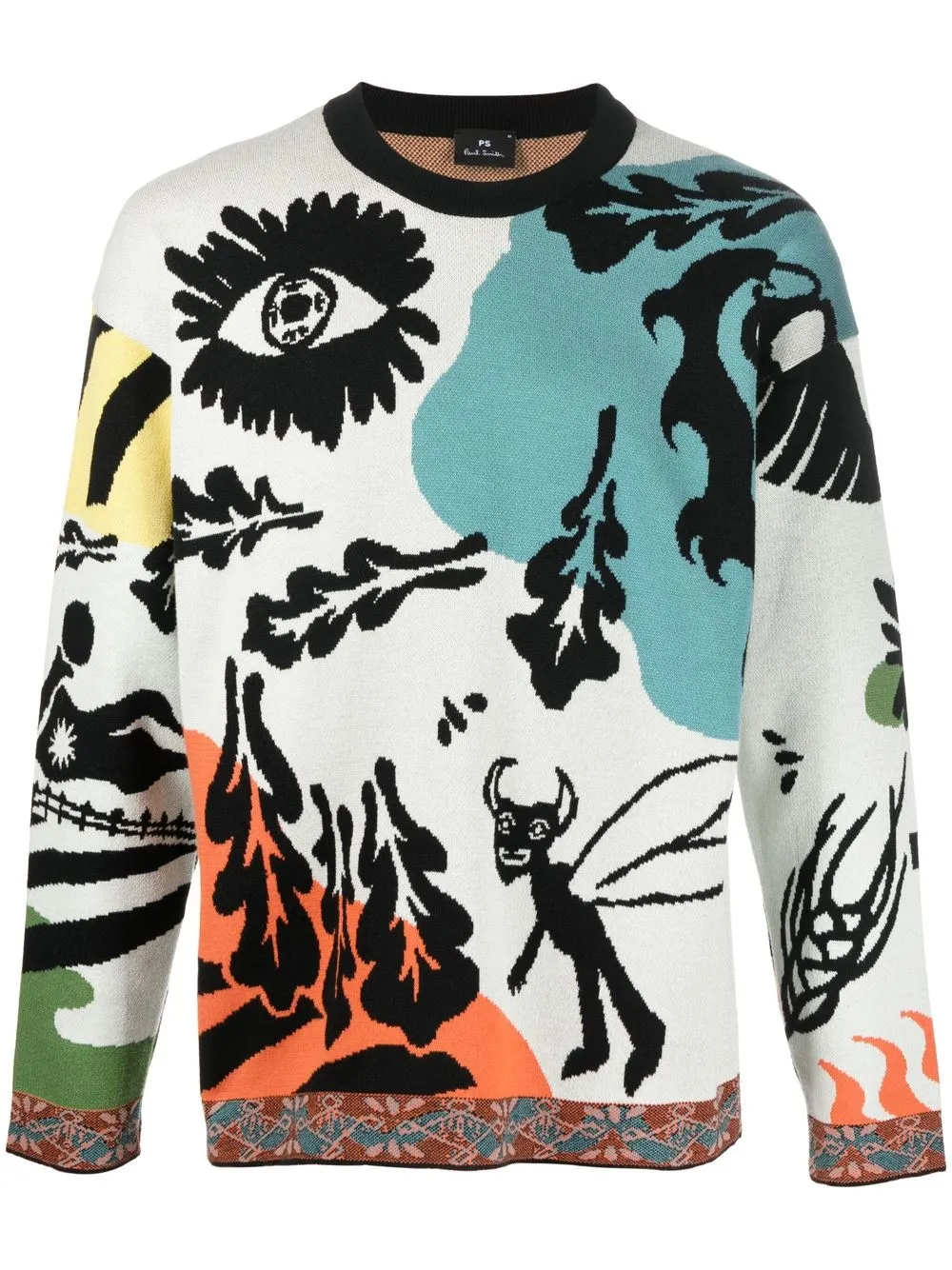 

PS Paul Smith Jack on the Green organic cotton jumper - Neutrals