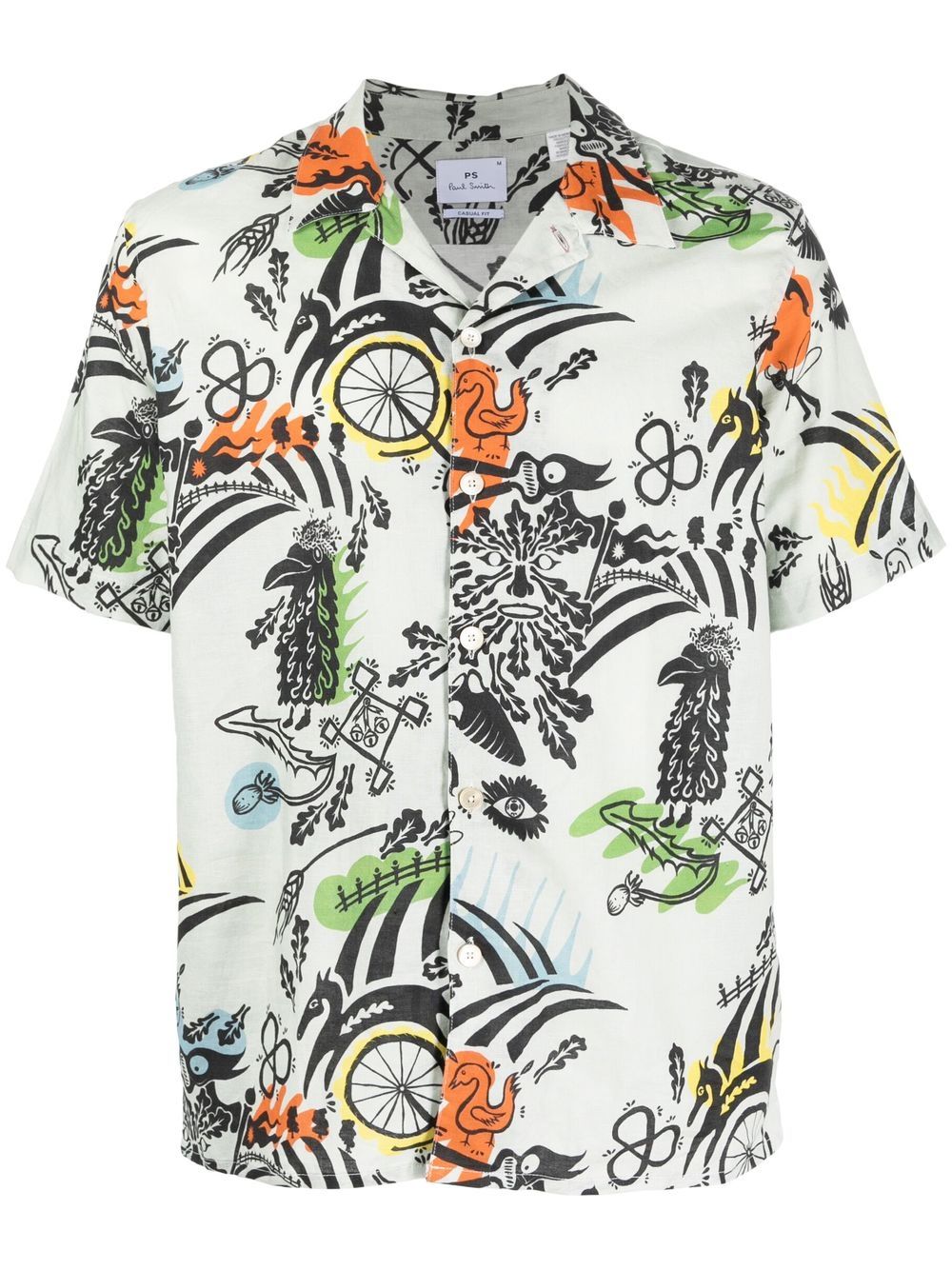 PS BY PAUL SMITH GRAPHIC-PRINT CUBAN SHIRT