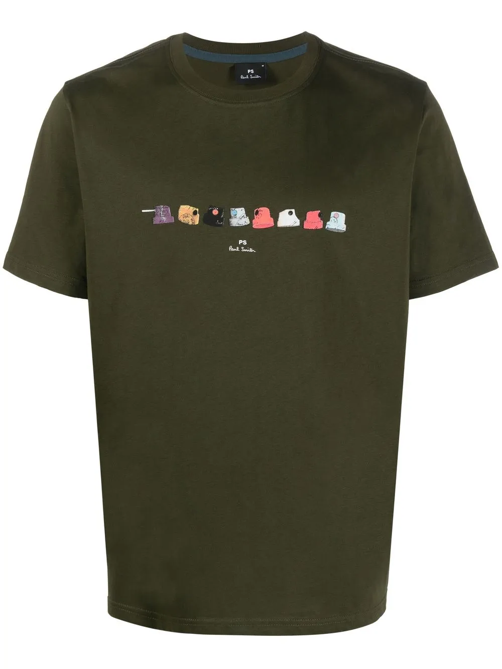 

PS Paul Smith logo graphic print organic cotton T-shirt - Green