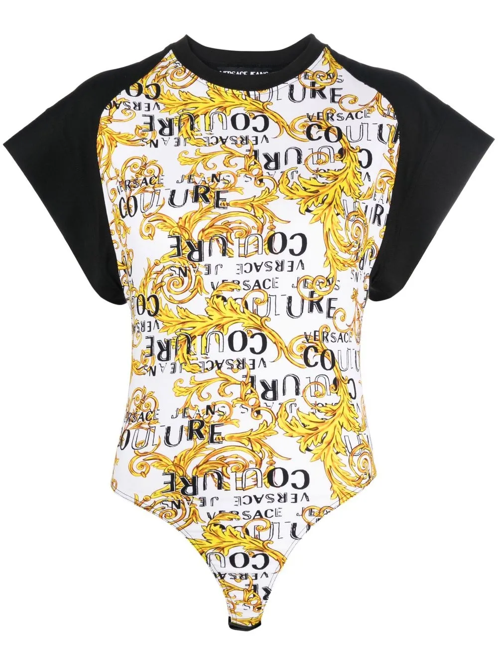 

Versace Jeans Couture logo-print bodysuit - White