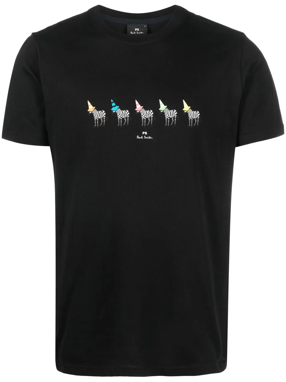 

PS Paul Smith Zebra motif cotton T-shirt - Black