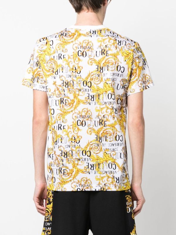 Versace Jeans Couture baroque-print T-shirt - Farfetch