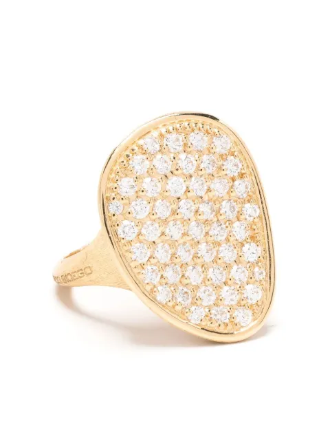 Marco Bicego 18kt yellow gold diamond pavé ring