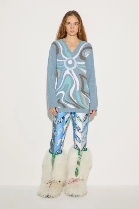 Pucci X Fusalp Marmo-Jacquard Sweater
