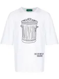 DSQUARED2 graphic-print organic cotton T-shirt - White