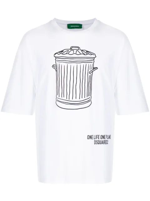 DSQUARED2 playera con estampado gráfico