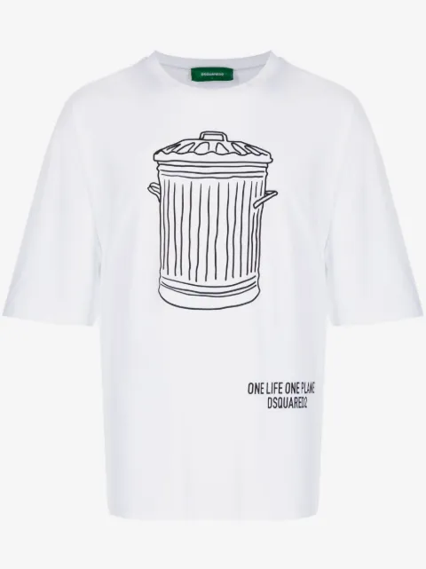DSQUARED2 graphic-print organic cotton T-shirt