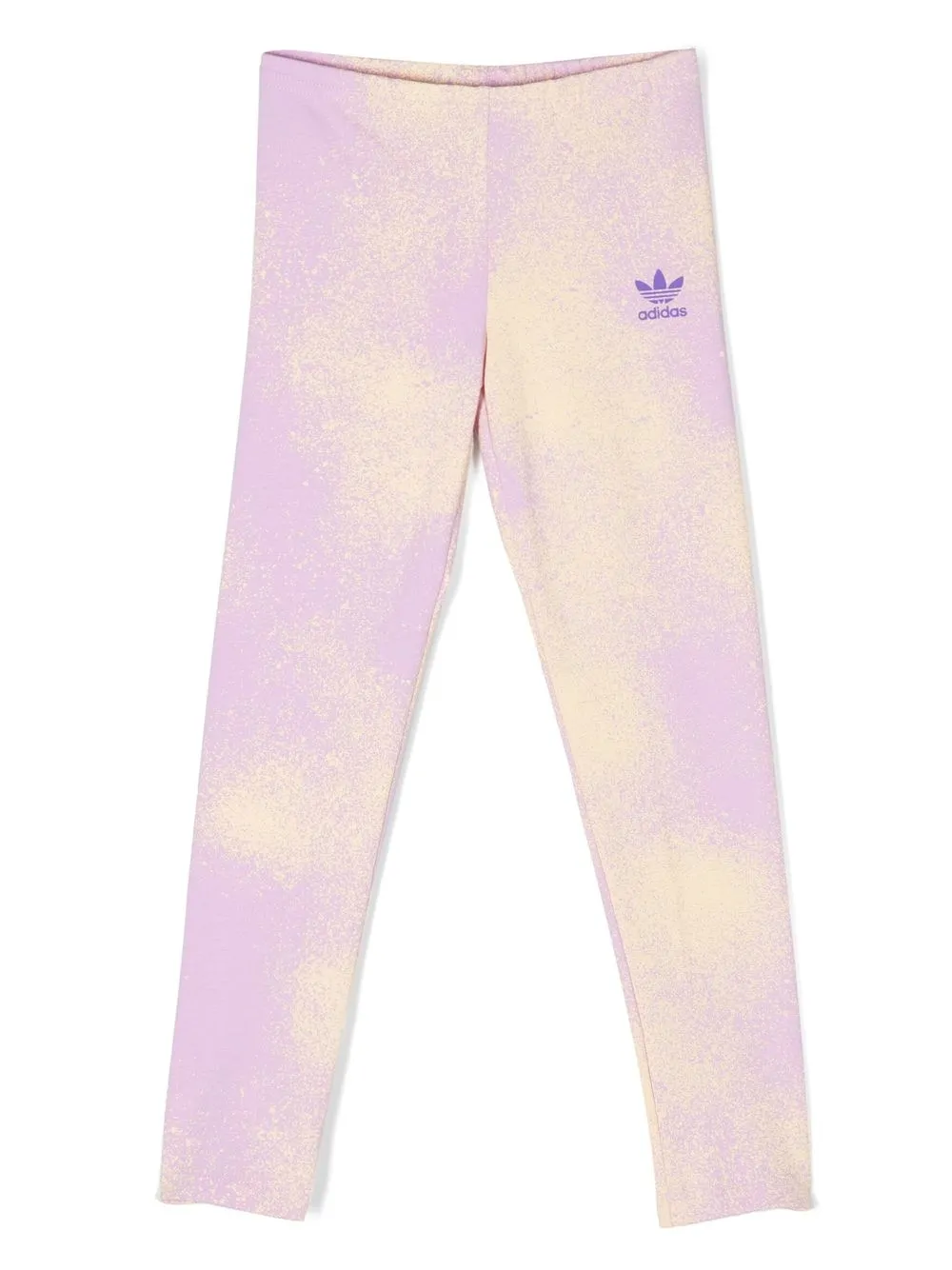 

adidas Kids graphic-print logo leggings - Purple