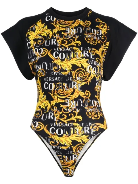 logo-print bodysuit