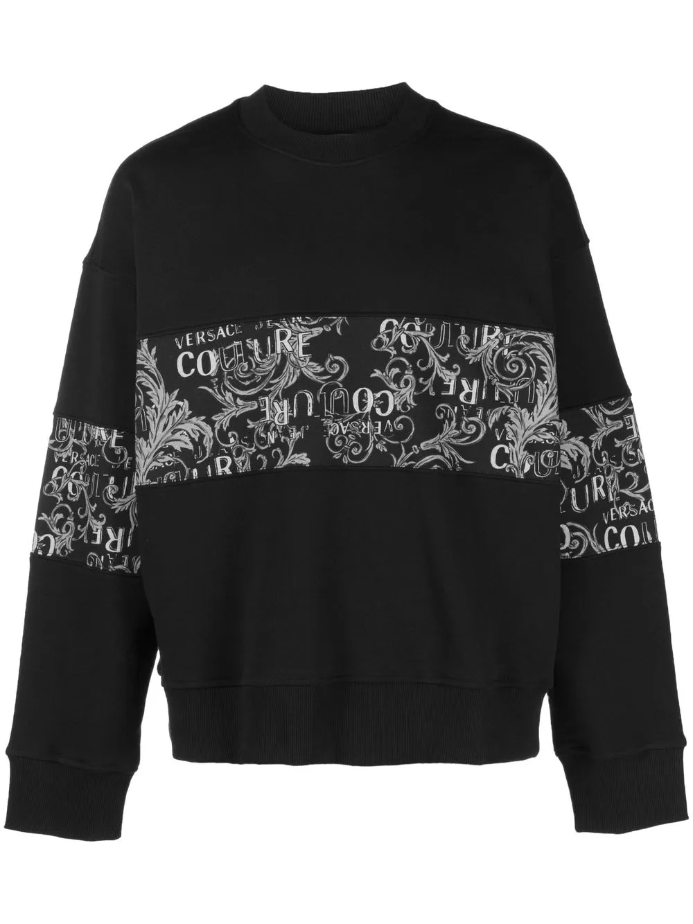 

Versace Jeans Couture logo-print detail sweatshirt - Black