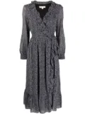 Michael Michael Kors ruffle-trim belted dress - Black