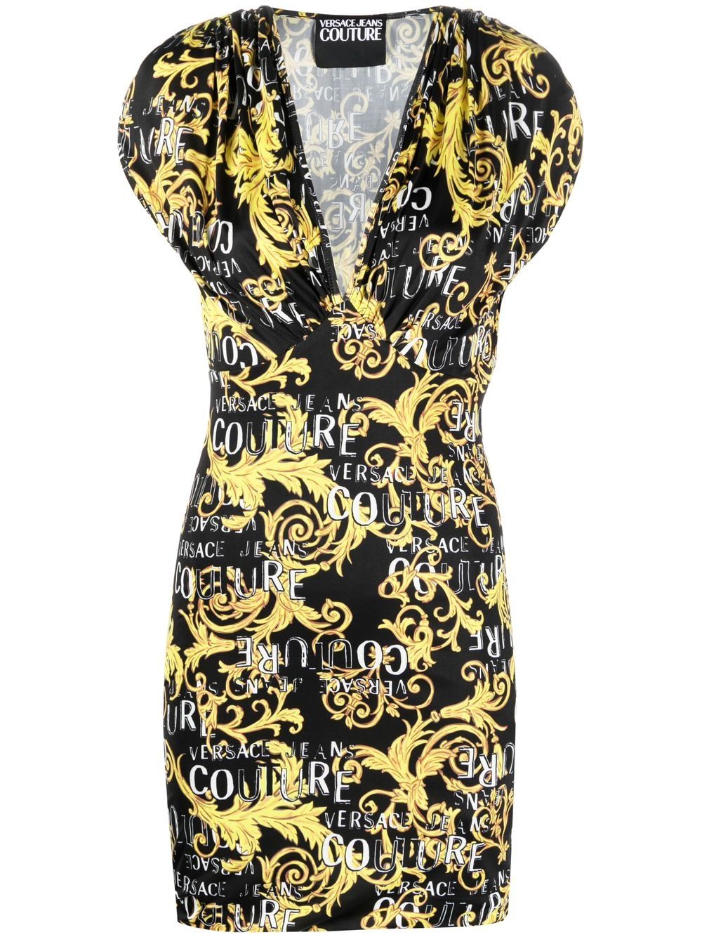 Image 1 of Versace Jeans Couture logo-print minidress