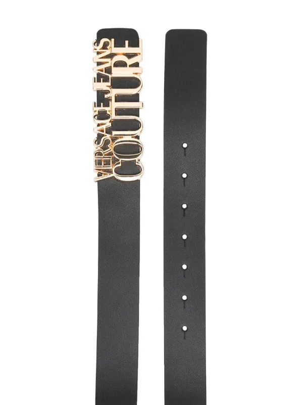 Versace Jeans Couture logo-detail Leather Belt | Black