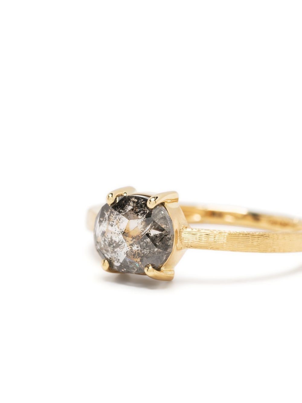 Shop Marco Bicego 18kt Yellow Gold Grey Diamond Ring