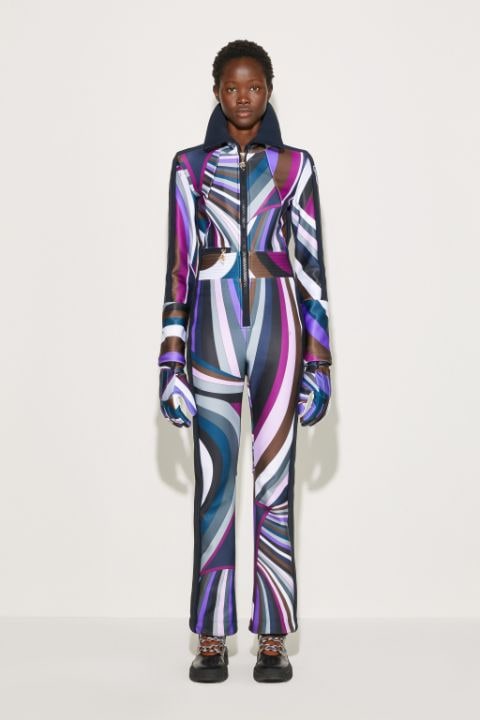 Pucci X Fusalp Iride-Print Ski Suit Set