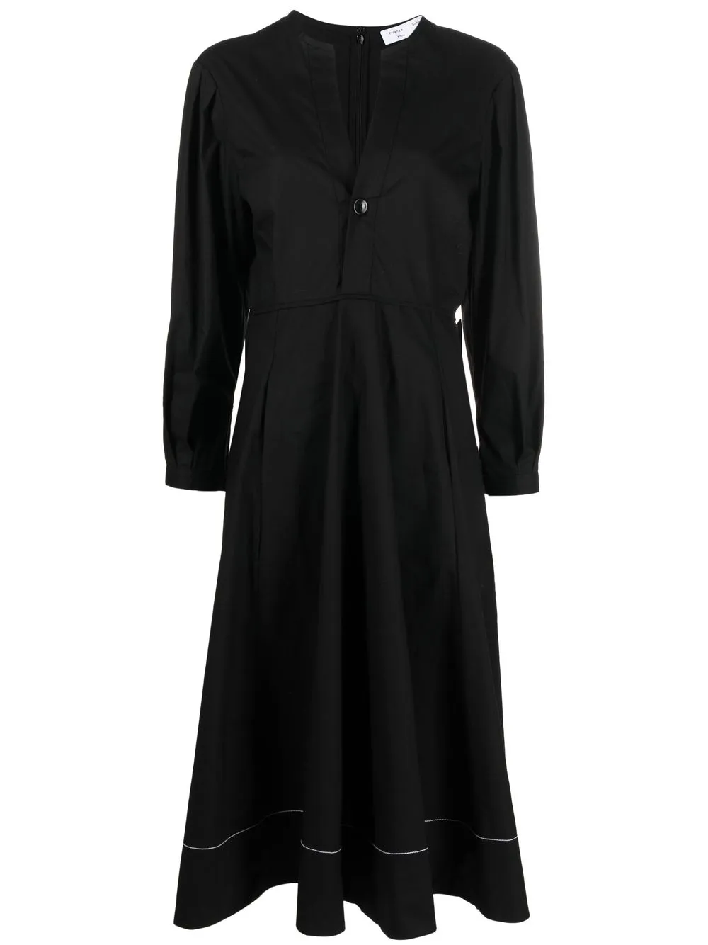 

Proenza Schouler White Label ruched V-neck dress - Black