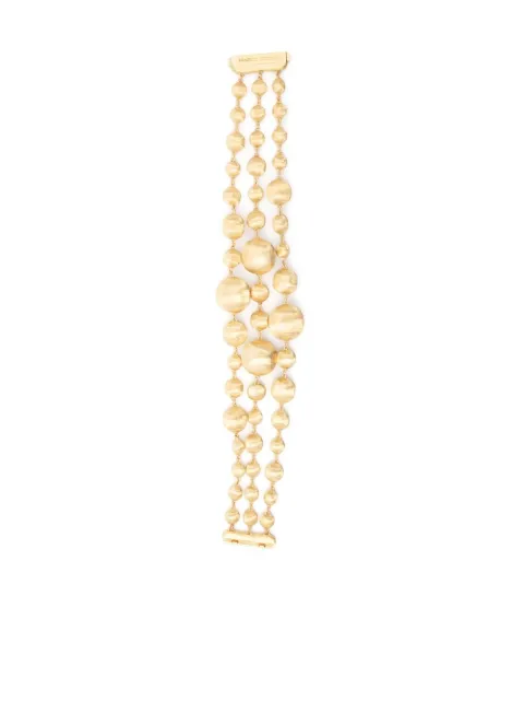 Marco Bicego 18kt yellow gold three-strand beaded bracelet
