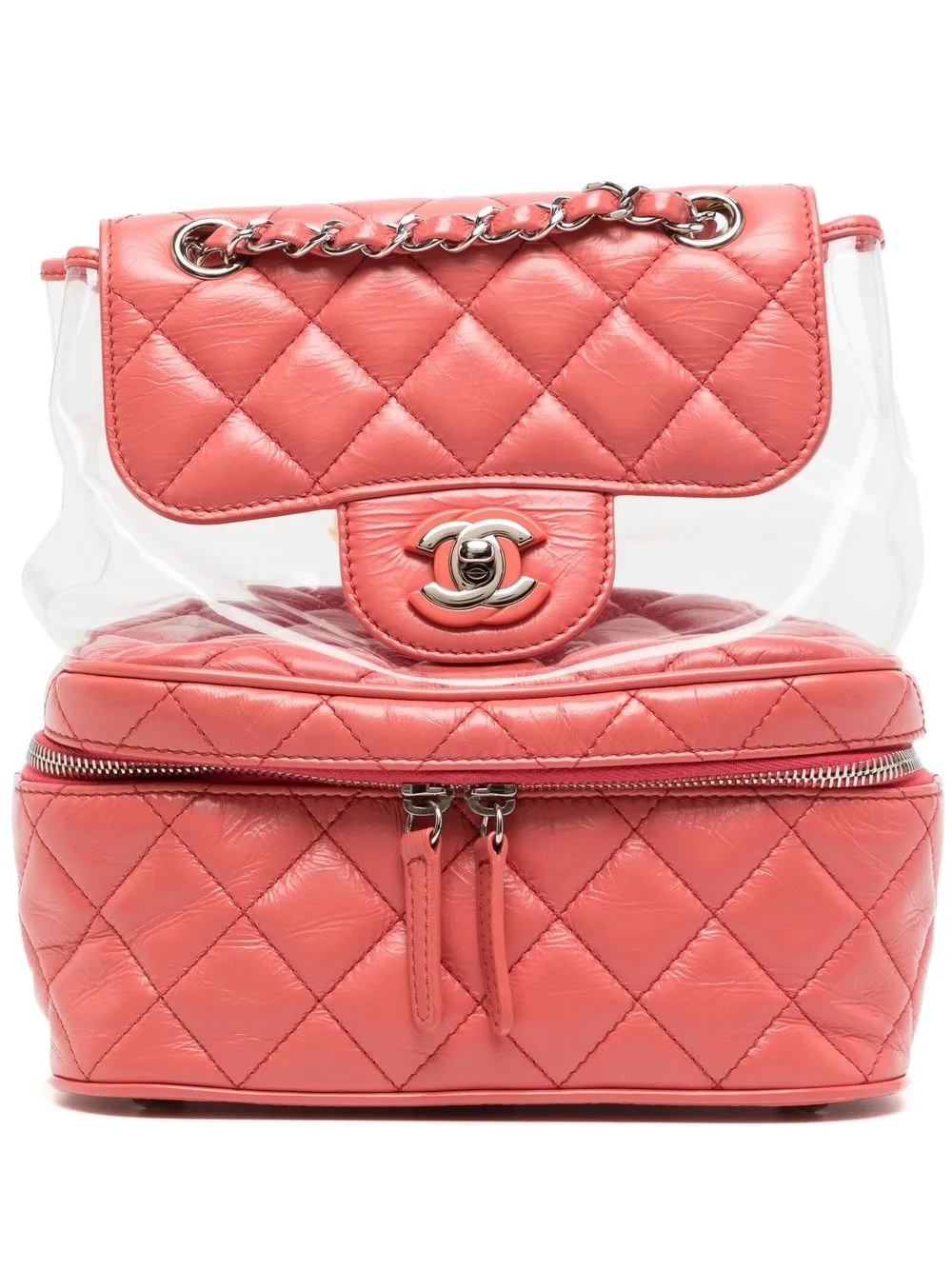 

Chanel Pre-Owned 2017-2018 quilted backpack - Pink