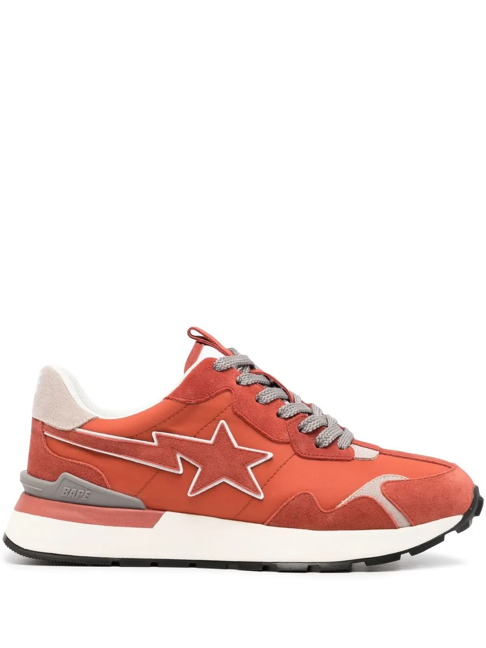 

A BATHING APE® STA star-patch sneakers - Orange