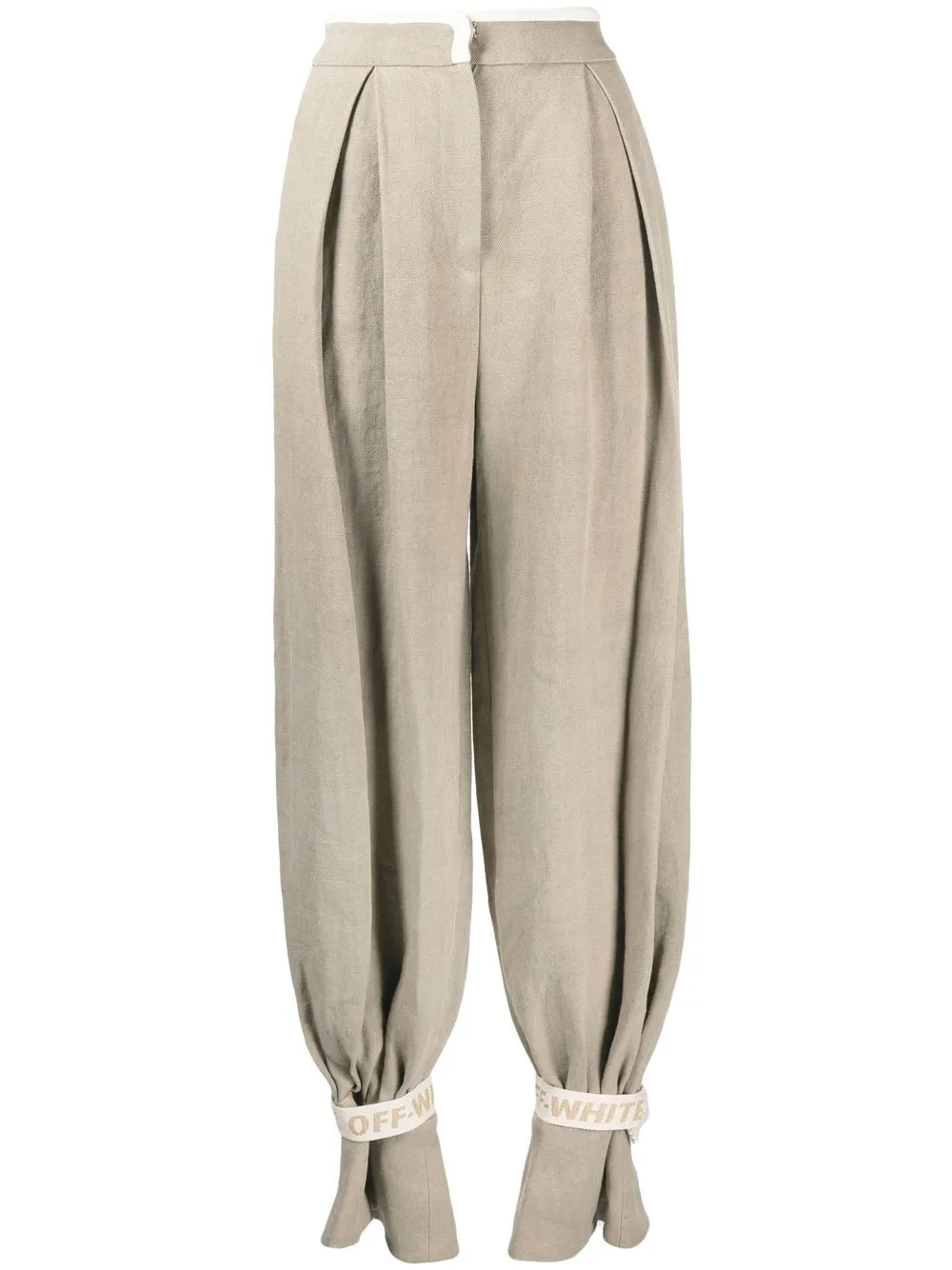 

Off-White pantalones con correa del logo - Neutro