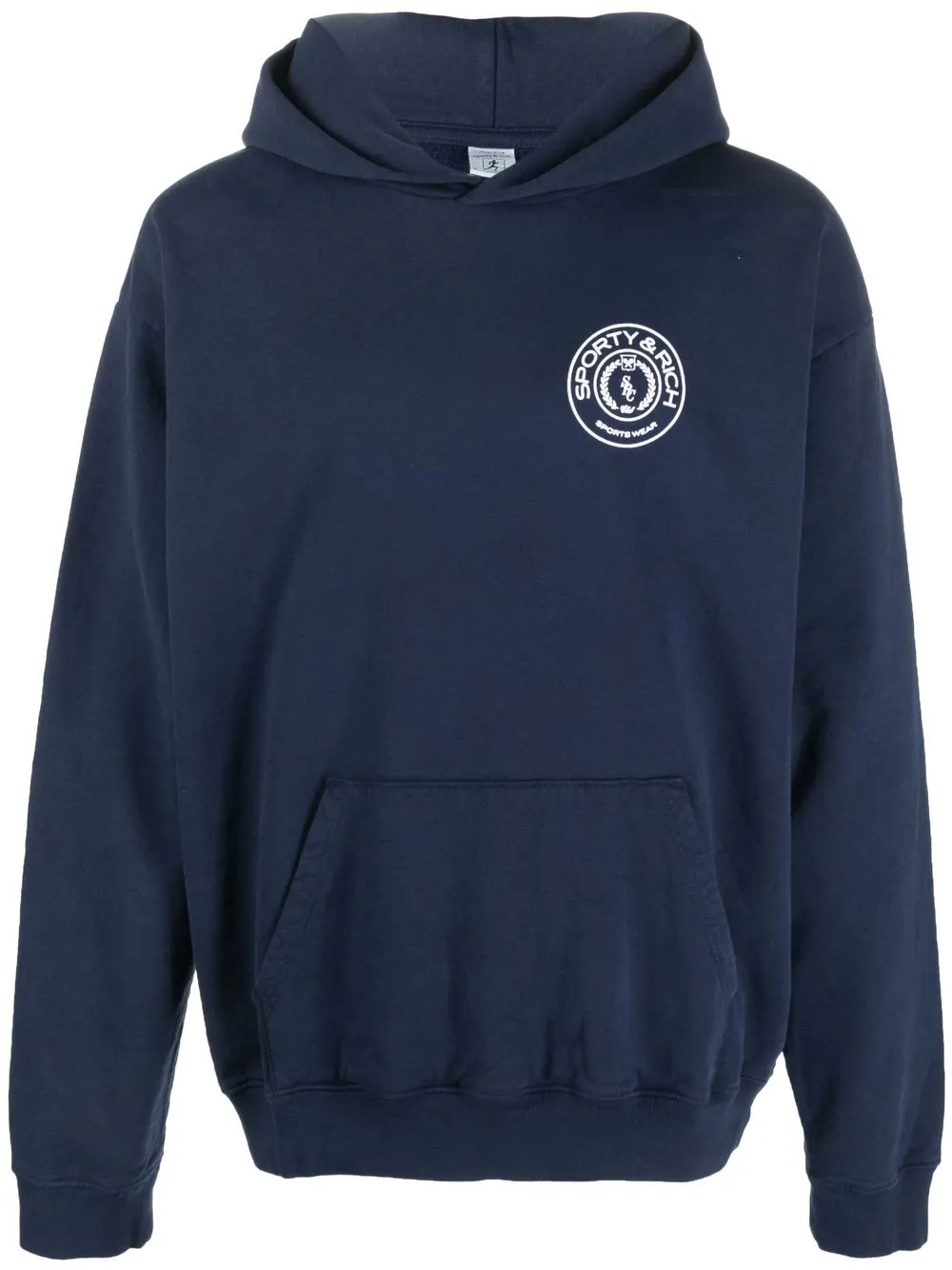 

Sporty & Rich hoodie con logo estampado - Azul