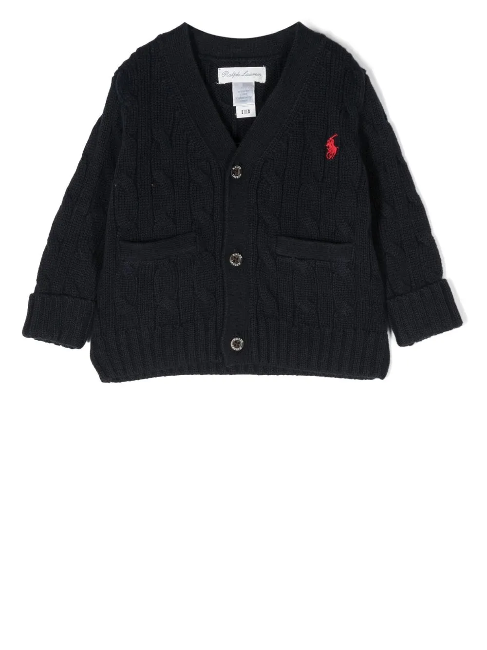 

Ralph Lauren Kids cárdigan con logo bordado - Azul