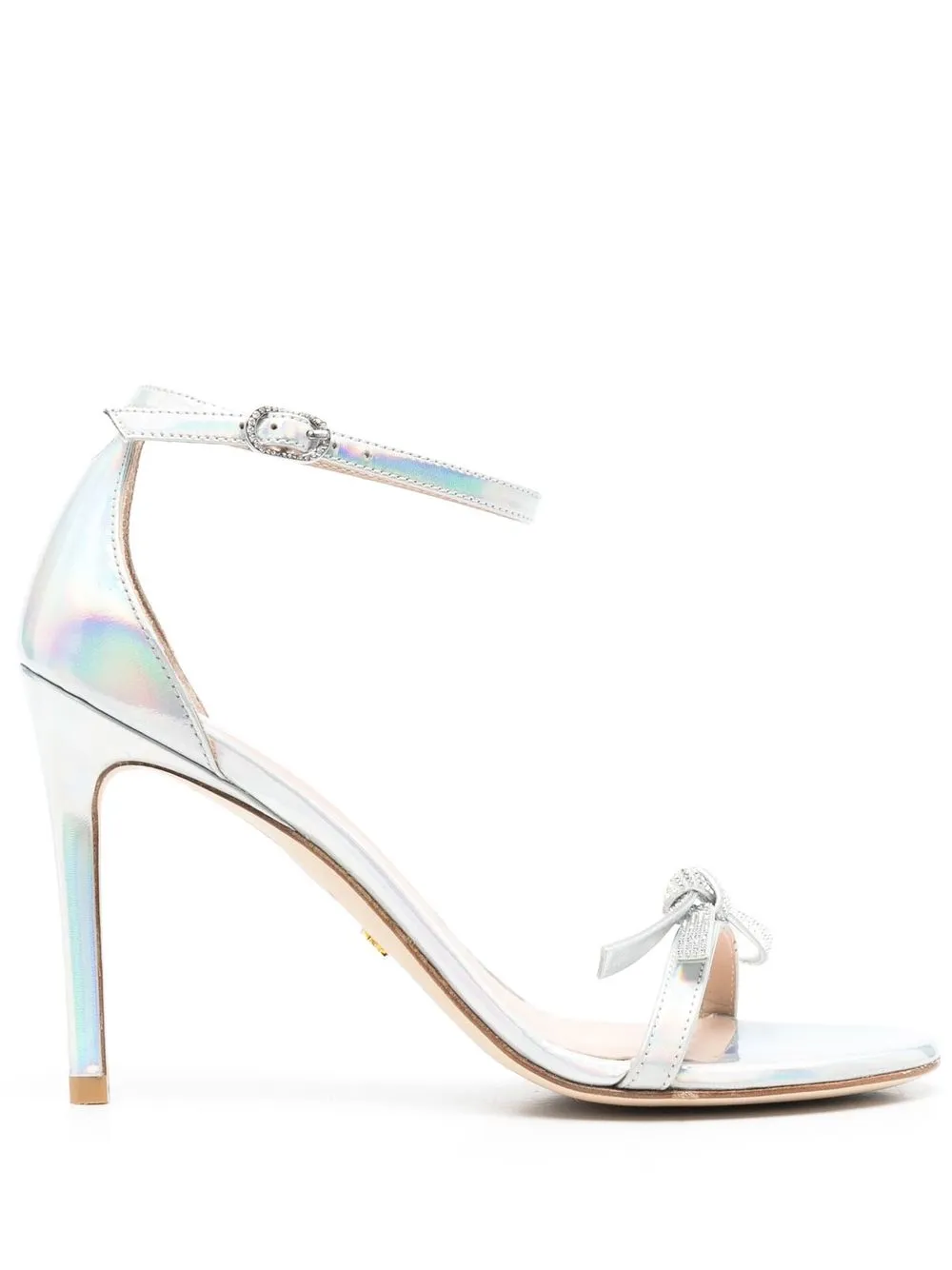 

Stuart Weitzman holographic-effect open-toe sandals - Silver