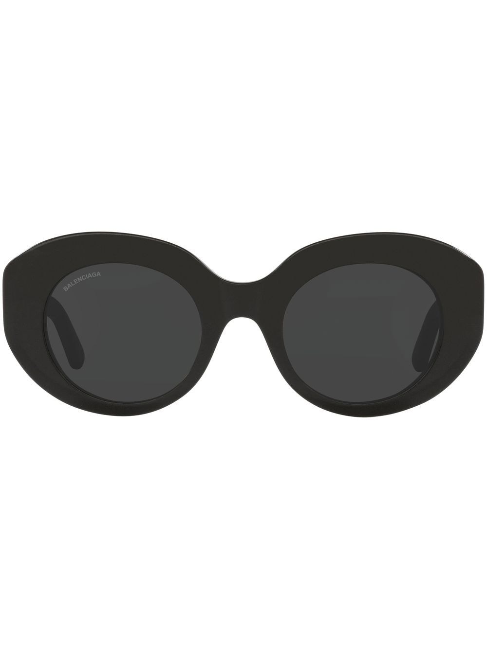 Shop Balenciaga Bb0235s Round-frame Sunglasses In Black