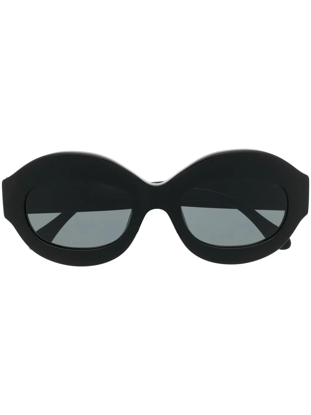 

Retrosuperfuture logo-print round-frame sunglasses - Black