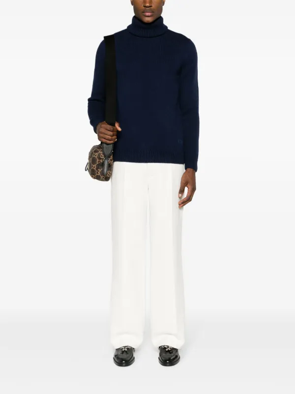 GUCCI セーターブルーネイビーカシミヤ100%