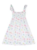 Siola graphic-print cotton dress - White