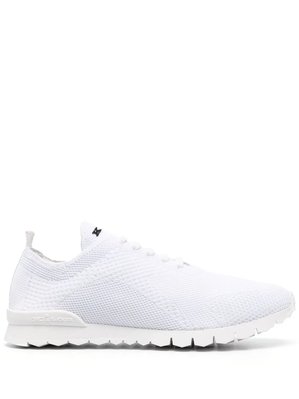 

Kiton mesh low-top trainers - White