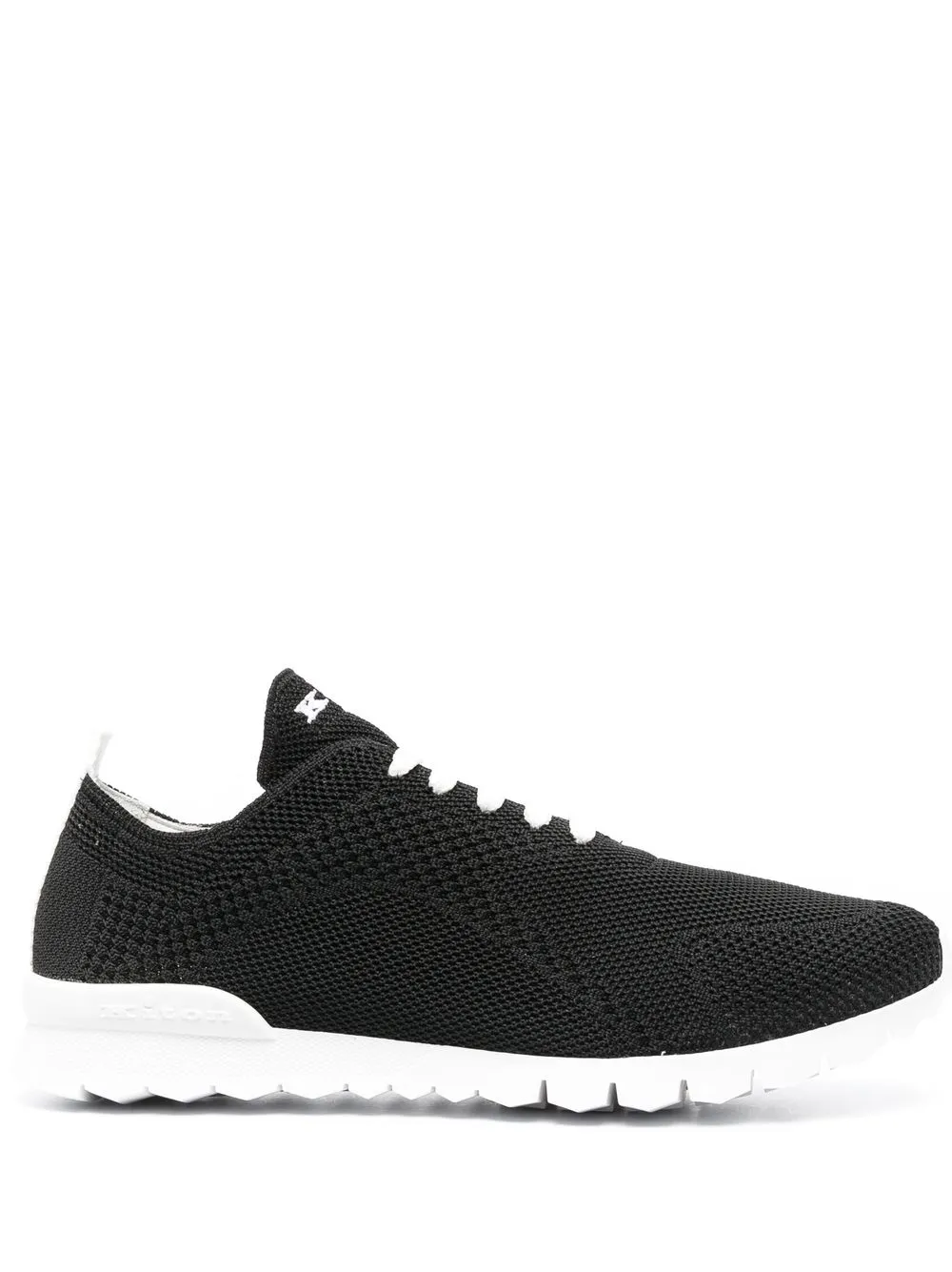 

Kiton logo-embroidered low-top trainers - Black