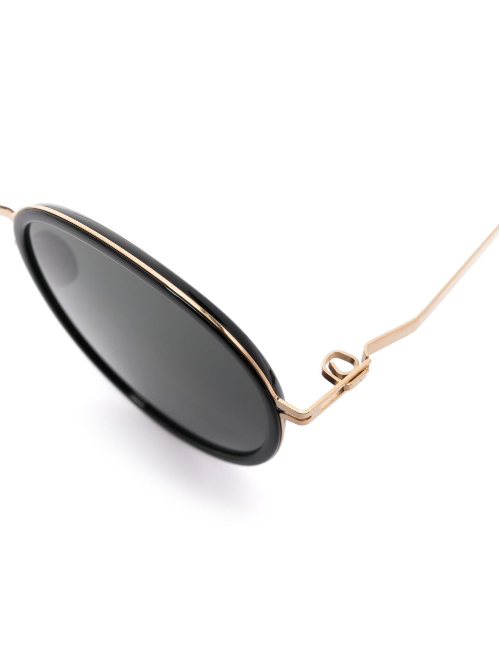 Shop Mykita Round-frame Sunglasses In Black