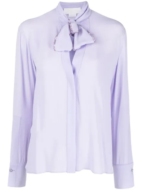 Genny blusa con cierre de lazo 