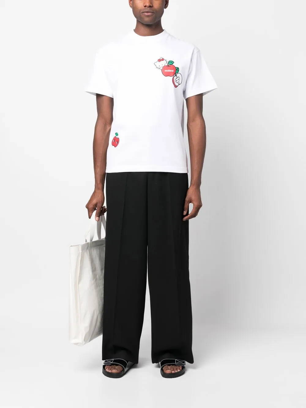 Soulland T-shirt met print - Wit