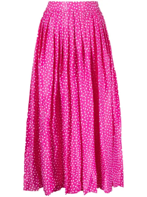 Off-White printed pleated trousers