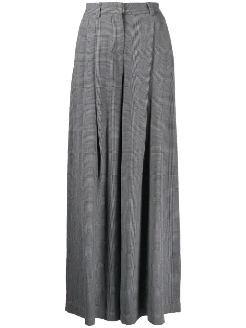 Off-White checked wide-leg trousers