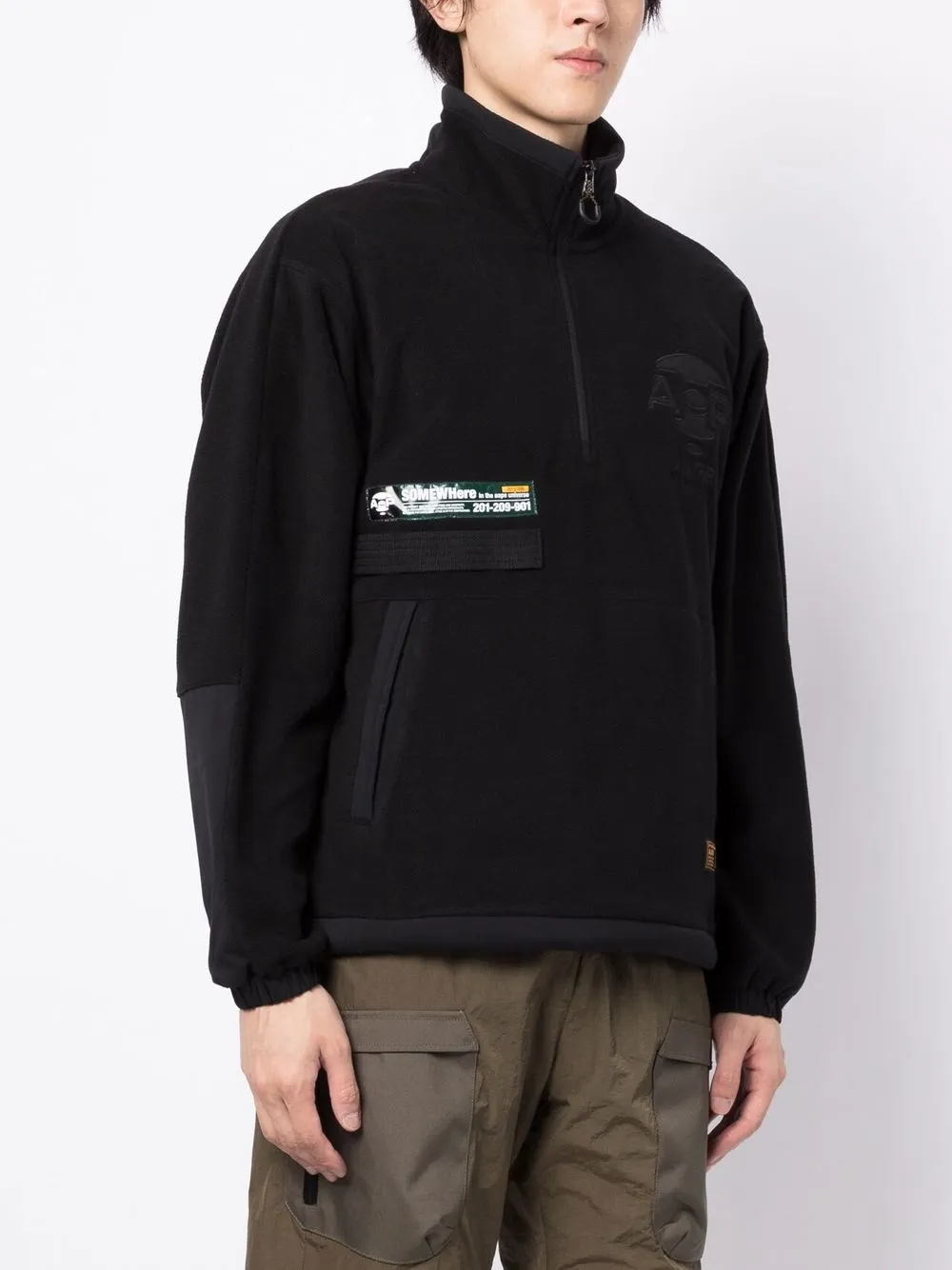 AAPE BY *A BATHING APE® ハーフジップ スウェットシャツ - Farfetch